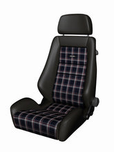Cargar imagen en el visor de la galería, Recaro Classic LX Seat - Black Leather/Classic Checkered Fabric