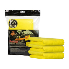 Laden Sie das Bild in den Galerie-Viewer, Chemical Guys Workhorse Professional Microfiber Towel - 16in x 16in - Yellow - 3 Pack (P16)