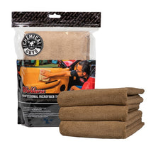 Load image into Gallery viewer, Chemical Guys Workhorse Professional Microfiber Towel - 16in x 16in - Tan - 3 Pack (P16)