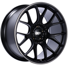 Load image into Gallery viewer, BBS CH-R 20x10.5 5x120 ET35 Satin Black Polished Rim Protector Wheel -82mm PFS/Clip Required