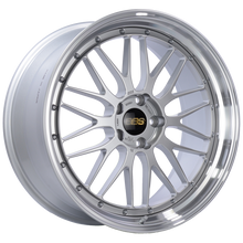 Load image into Gallery viewer, BBS LM 21x10 5x120 ET38 Diamond Silver Center Diamond Cut Lip Wheel -82mm PFS/Clip Required