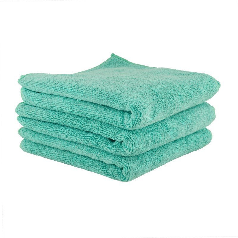 Chemical Guys Workhorse Professional Microfiber Towel (Exterior)- 16in x 16in - Green - 3 Pack (P16)