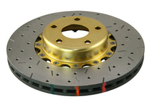 Load image into Gallery viewer, DBA 02-10 WRX / 13+ FR-S / 13+ BRZ Premium Front Drilled &amp; Slotted 5000 Series Rotor w/ Gold Hat