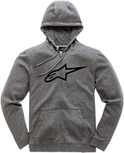 Load image into Gallery viewer, ALPINESTARS Ageless 2 Zip Hoodie - Heather Gray/Black - Large 1038530521126L