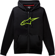Cargar imagen en el visor de la galería, ALPINESTARS Ageless 2 Zip Hoodie - Black/Green - Medium 1038530521060M