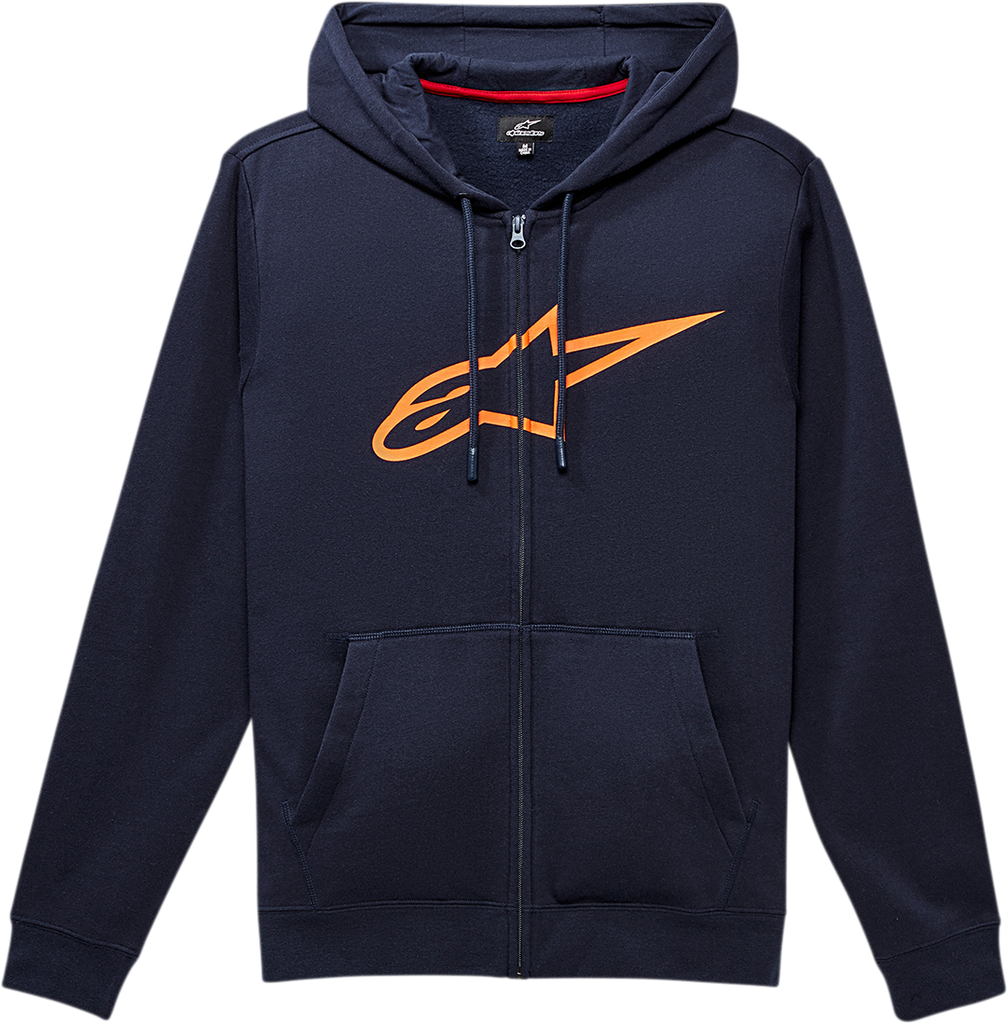 ALPINESTARS Ageless 2 Zip Hoodie - Navy/Orange - Medium 1038530527032M