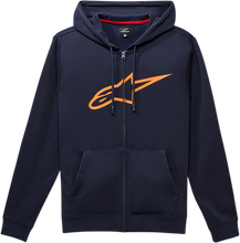 Load image into Gallery viewer, ALPINESTARS Ageless 2 Zip Hoodie - Navy/Orange - Medium 1038530527032M