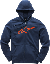 Load image into Gallery viewer, ALPINESTARS Ageless 2 Zip Hoodie - Navy/Red -  Large 1038530527030L