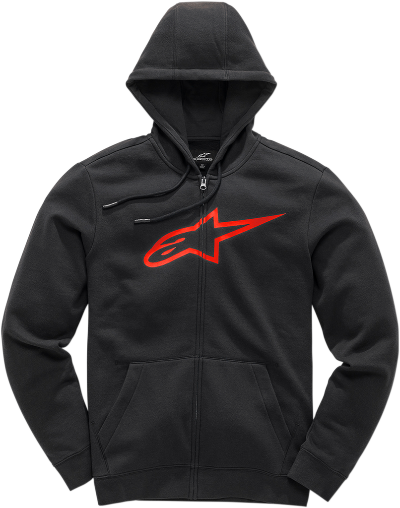 ALPINESTARS Ageless 2 Zip Hoodie - Black/Red - Large 1038530521030L