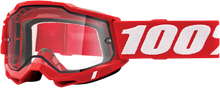 Load image into Gallery viewer, 100% Accuri 2 Enduro Goggles - Red - Clear 50015-00005