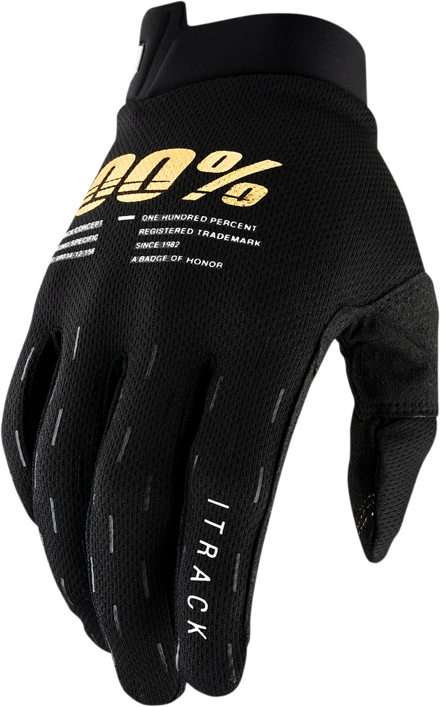 100% Youth I-Track Gloves - Black - Medium 10009-00001