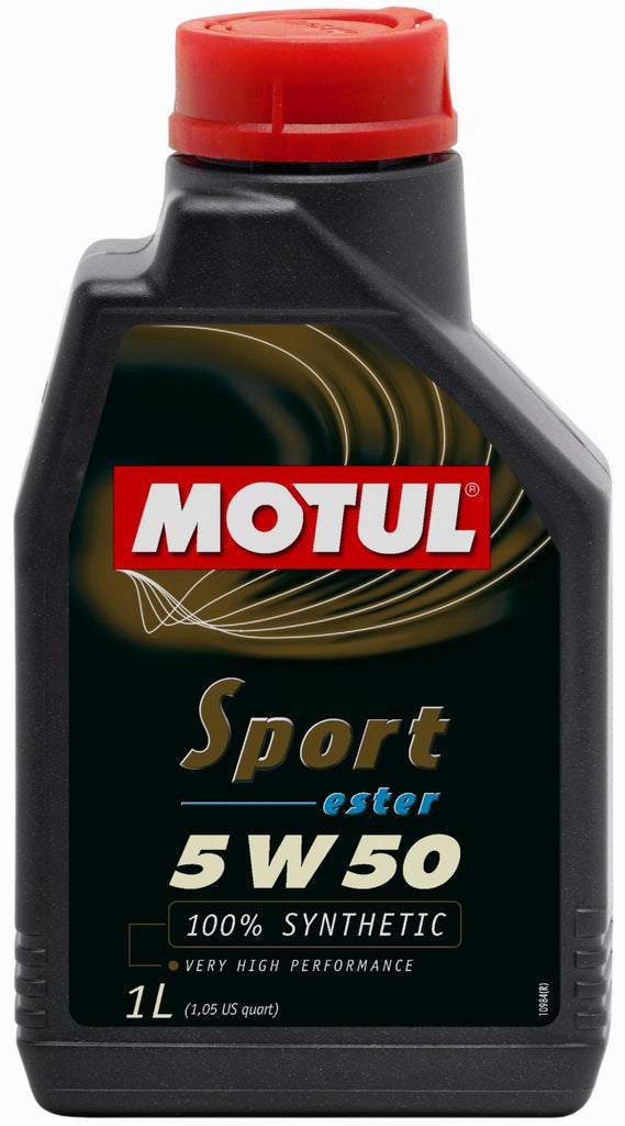 Motul 1L Synthetic Engine Oil Sport 5W50 API SM/CF - Case of 12