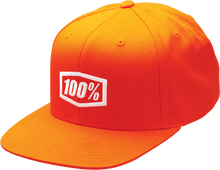 Load image into Gallery viewer, 100% Youth Icon Snapback Hat - Orange - One Size 20047-00002