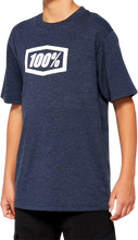 Load image into Gallery viewer, 100% Youth Icon T-Shirt - Navy - Large 20001-00014