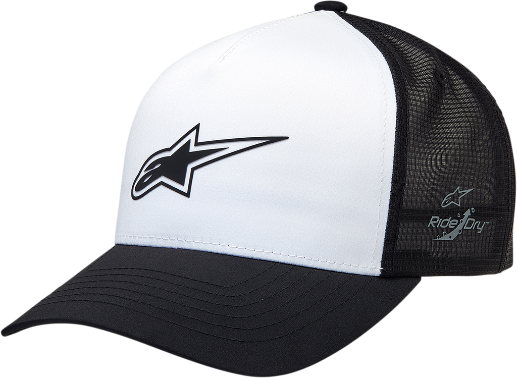 ALPINESTARS Advantage Tech Trucker Hat - Black/White - One Size 1212811601010OS