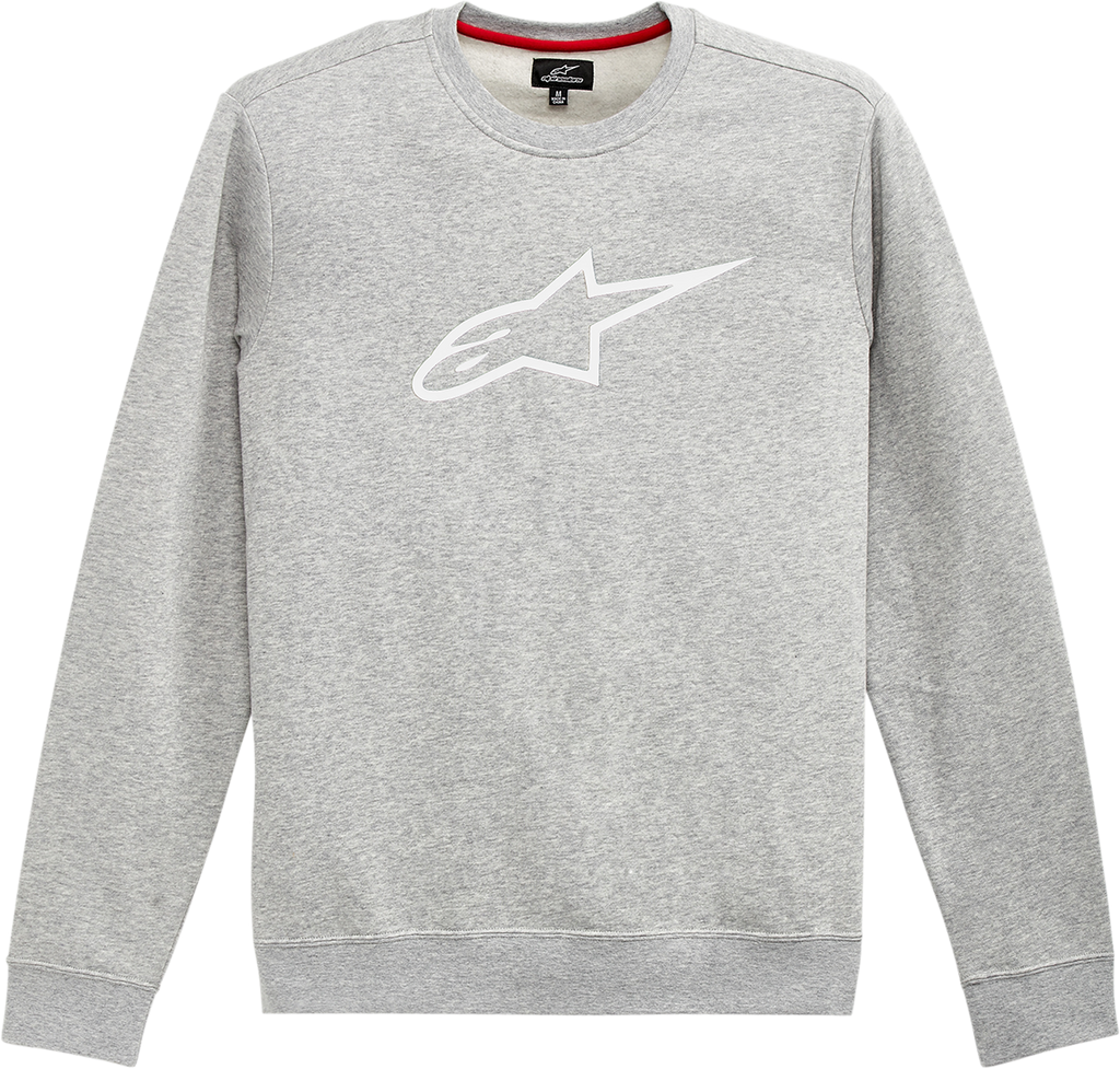 ALPINESTARS Ageless Crew Fleece - Gray/White - Large 1212513221126L