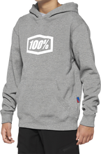 Load image into Gallery viewer, 100% Youth Icon Hoodie - Gray - XL 20030-00007