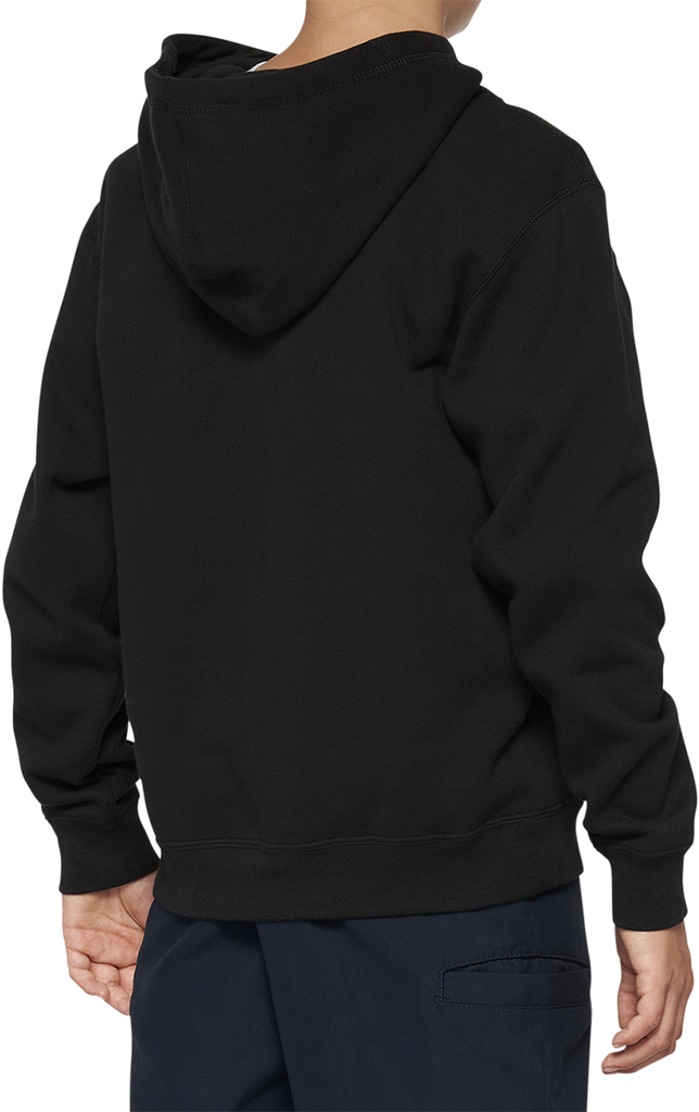 100% Youth Icon Hoodie - Black - Large 20030-00002