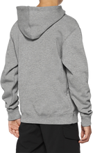 Load image into Gallery viewer, 100% Youth Icon Hoodie - Gray - Large 20030-00006