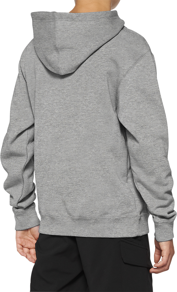 100% Youth Icon Hoodie - Gray - XL 20030-00007