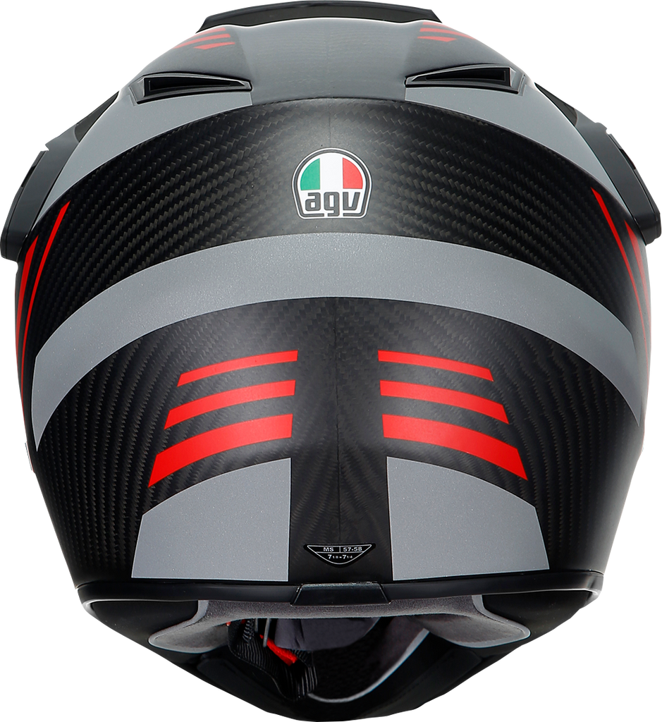 AGV AX9 Helmet - Refractive ADV - Matte Carbon/Red - XL 217631O2LY01410