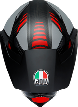 Load image into Gallery viewer, AGV AX9 Helmet - Refractive ADV - Matte Carbon/Red - ML 217631O2LY01408