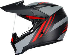 गैलरी व्यूवर में इमेज लोड करें, AGV AX9 Helmet - Refractive ADV - Matte Carbon/Red - XL 217631O2LY01410