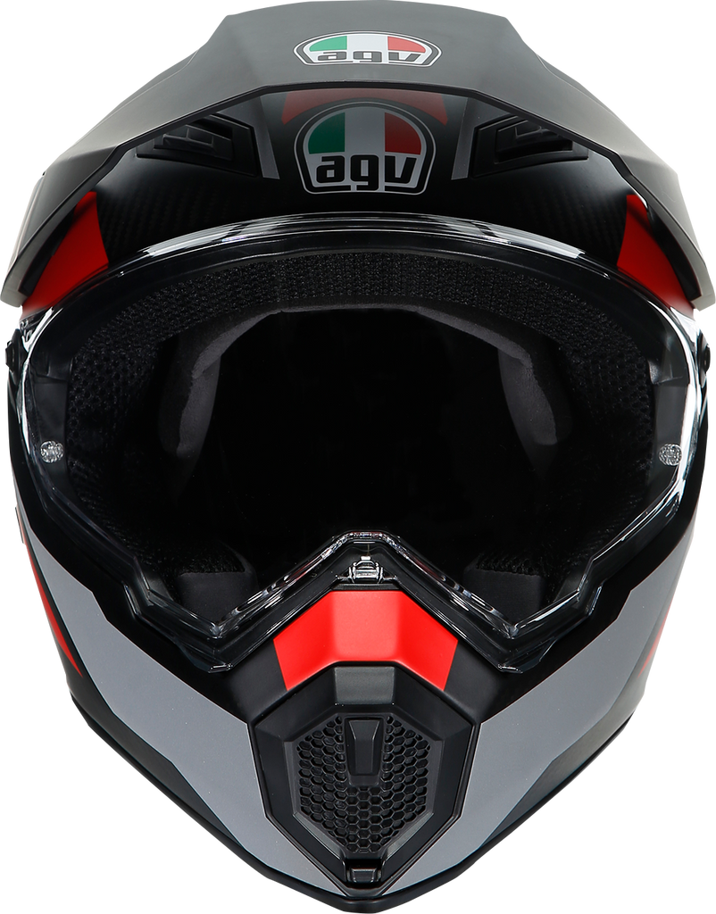 AGV AX9 Helmet - Refractive ADV - Matte Carbon/Red - XL 217631O2LY01410