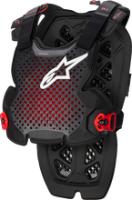 Cargar imagen en el visor de la galería, ALPINESTARS A-1 Pro Chest Protector - Black/Red - XL/2XL 67001231431XL2X
