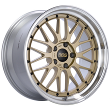 Load image into Gallery viewer, BBS LM 19x10 5x120 ET25 Gold Center Polished Lip Wheel -82mm PFS/Clip Required