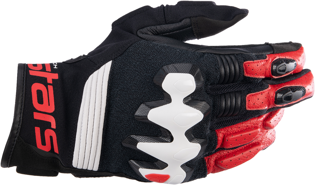 ALPINESTARS Halo Gloves - Black/White/Bright Red - 3XL 3504822-1304-3X
