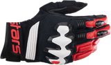 ALPINESTARS Halo Gloves - Black/White/Bright Red - 2XL 3504822-1304-2X