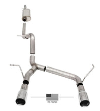 Cargar imagen en el visor de la galería, Corsa 18-21 Jeep Wrangler JLU 3.6L 2.75in Sport Cat-Back Exhaust w/ American Flag Tips