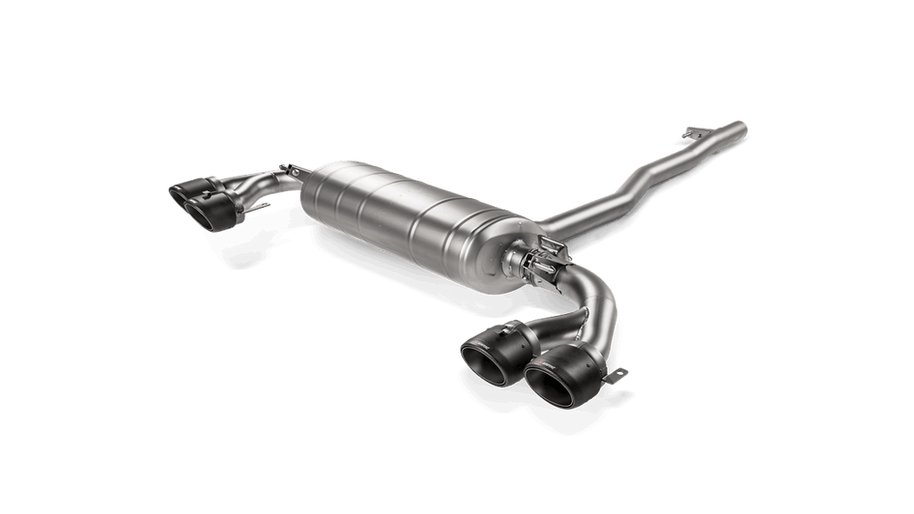 Akrapovic Slip-On Line (Titanium) w/Carbon Tips for 2019+ Mercedes-AMG A35 Hatchback (W177) w/OPF/GPF - 2to4wheels