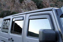 Carica l&#39;immagine nel visualizzatore di Gallery, EGR 07-13 Jeep Wrangler JK In-Channel Window Visors - Set of 4 - Matte (575155)