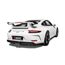 Carica l&#39;immagine nel visualizzatore di Gallery, Akrapovic 2018 Porsche 911 GT3 (991.2) Slip-On Race Line (Titanium) w/Header/Link Pipes/Tail Pipes