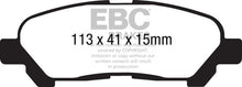 Load image into Gallery viewer, EBC 09-13 Toyota Highlander 2.7 2WD/4WD Extra Duty Rear Brake Pads