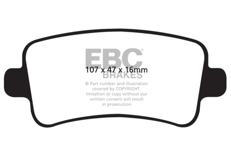 EBC 10+ Buick Allure (Canada) 3.0 Greenstuff Rear Brake Pads