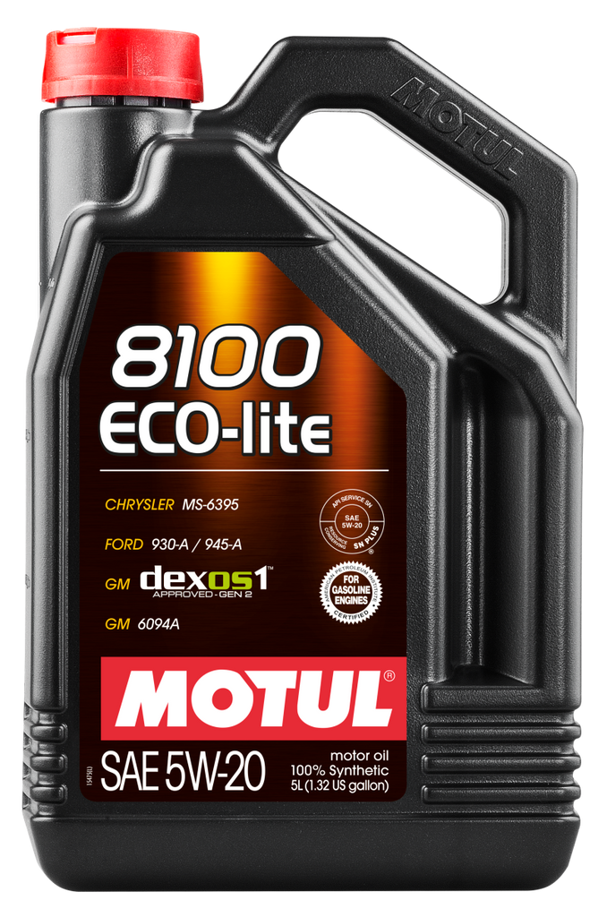 Motul 5L Synthetic Engine Oil 8100 5W20 ECO-LITE - Single