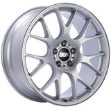 BBS CH-R 20x9 5x115 ET24 Diamond Silver Polished Rim Protector Wheel -82mm PFS/Clip Required