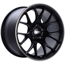 Load image into Gallery viewer, BBS CH-R 20x9 5x120 ET44 Satin Black Polished Rim Protector Wheel -82mm PFS/Clip Required