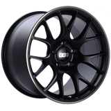 BBS CH-R 19x9 5x120 ET44 Satin Black Polished Rim Protector Wheel -82mm PFS/Clip Required