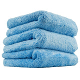 Chemical Guys Happy Ending Ultra Edgeless Microfiber Towel - 16in x 16in - Blue - 3 Pack (P16)