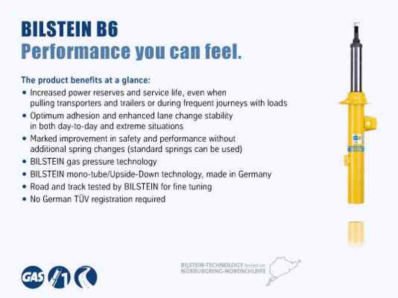 Bilstein B6 Performance 2015-2016 Volvo V60 T5 Premier / Platinum Front Left Monotube Shock