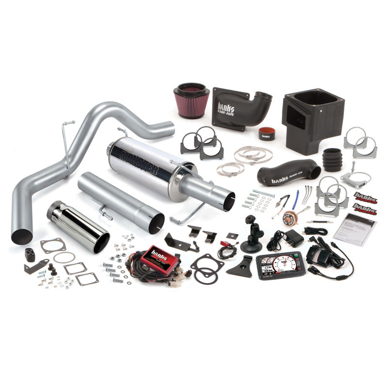 Banks Power 10-13 Dodge 6.7L CCLB Monster Exhaust System - SS Single Exhaust w/ Chrome Tip