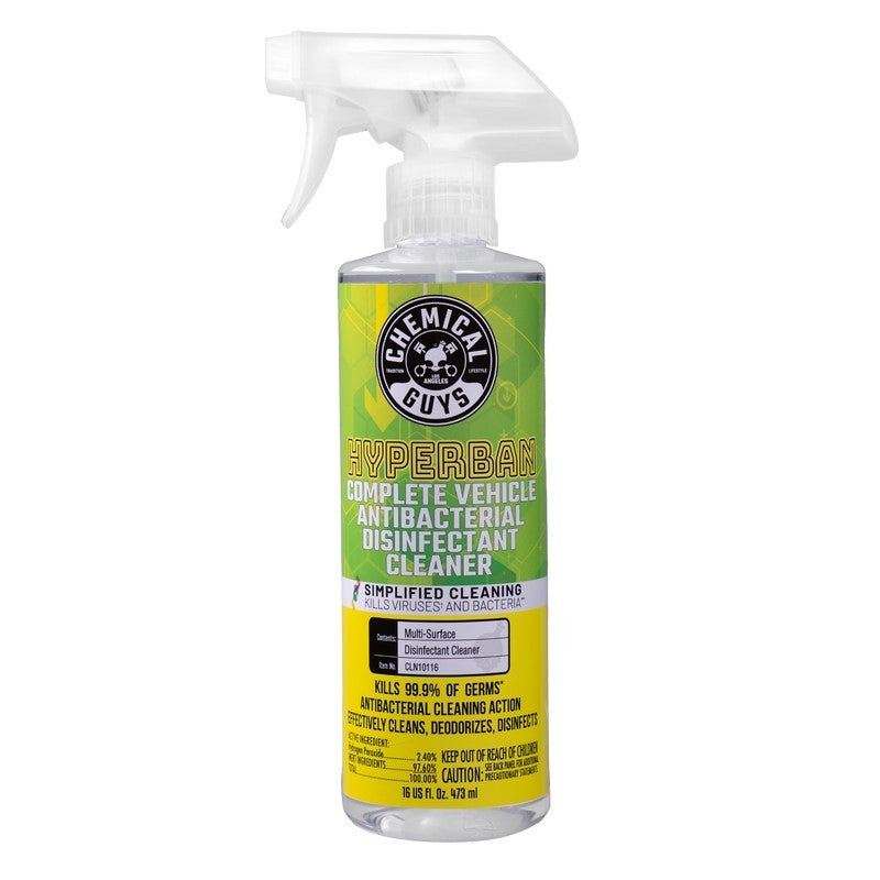 Chemical Guys Hyperban Complete Vehicle Antibacterial Disinfectant Cleaner - 16oz (P6)