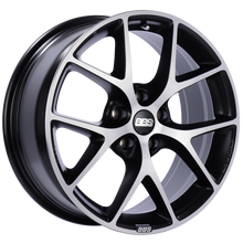 Load image into Gallery viewer, BBS SR 19x8.5 5x108 ET45 Satin Black Diamond Cut Face Wheel -70mm PFS/Clip Required