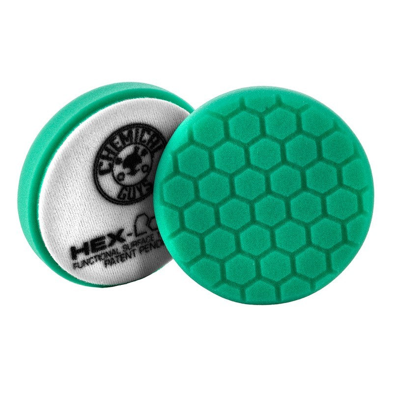 Chemical Guys Hex-Logic Self-Centered Heavy Polishing Pad - Green - 4in (P24)