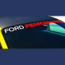 Load image into Gallery viewer, Ford Performance 2015-2017 Mustang Windshield Banner inFord Performancein - White / Red