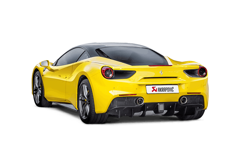 Akrapovic Slip-On Line (Titanium) w/ Carbon Tips for 2016-20 Ferrari 488 GTB/488 Spider - 2to4wheels